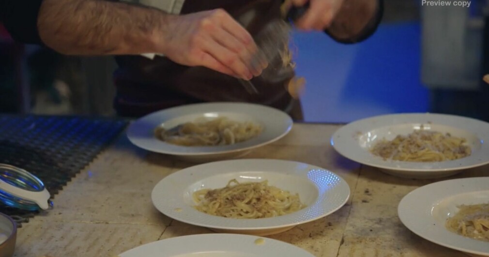 Tryffelpasta med linguine. Benjamins