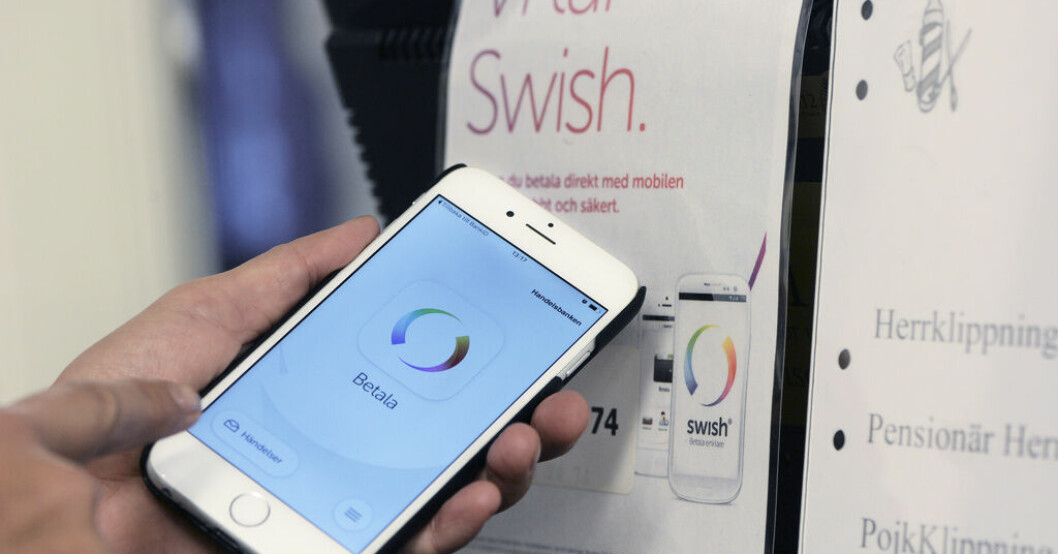 Betaltjänsten Swish drabbades av tekniska problem under tisdagen. Arkivbild. Driftstörningar drabbade Swish
