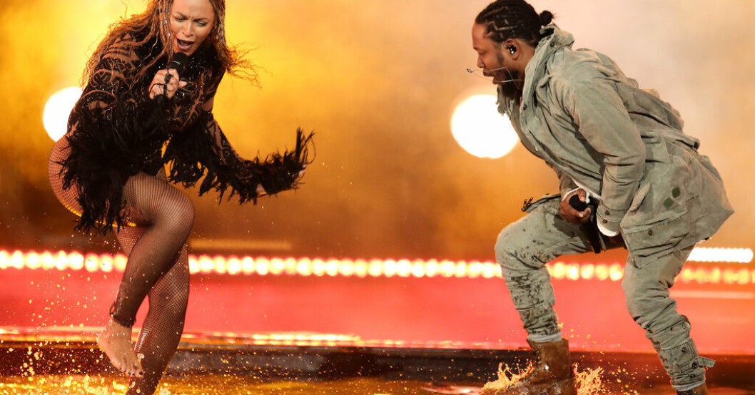 Beyoncé och Kendrick Lamar 2016. Arkivbild. Beyoncé släppte låt med Kendrick Lamar