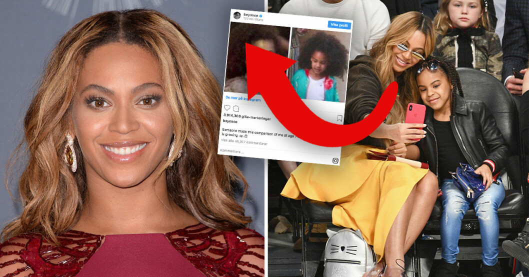 Beyonce och dottern Blue är lika