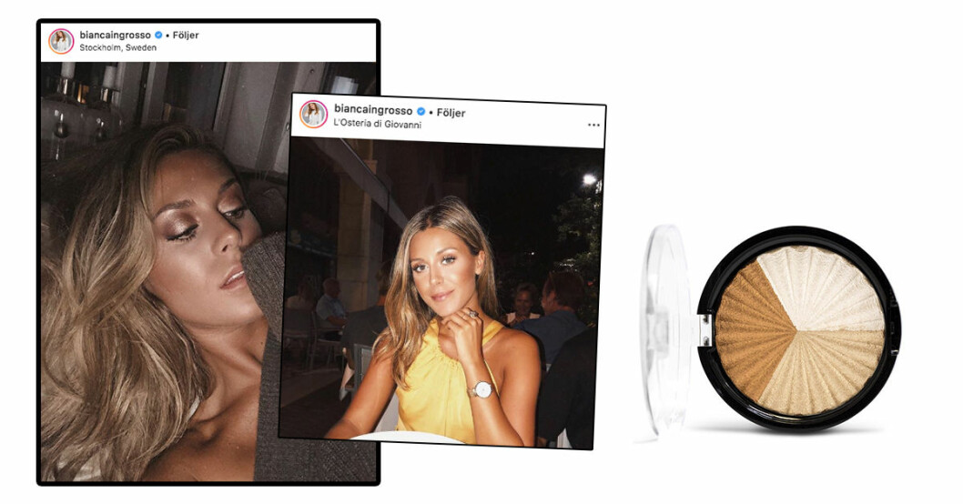 Bianca Ingrosso highlighter