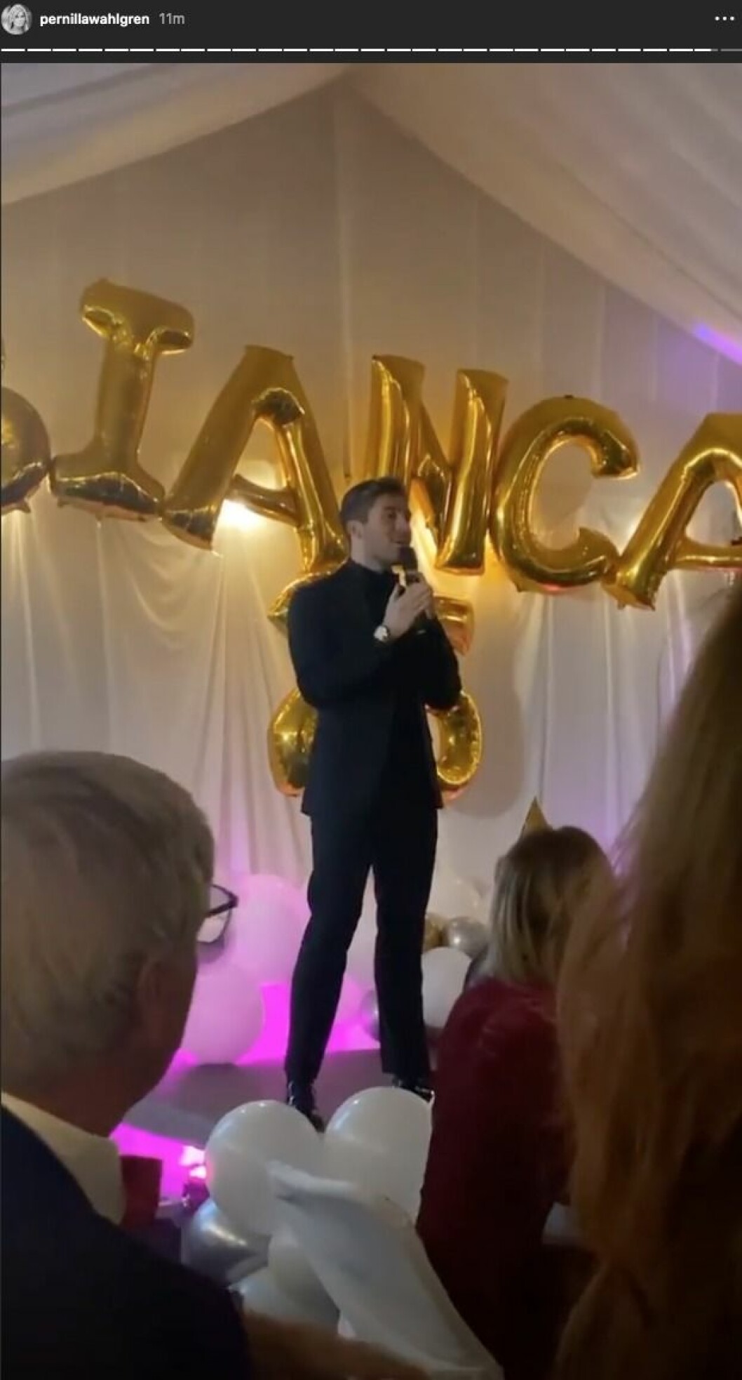 Benjamin Ingrosso firar storasysters 25-årsdag. Bianca Ingrossos 25-årsfest på Fåfängan i Stockholm.