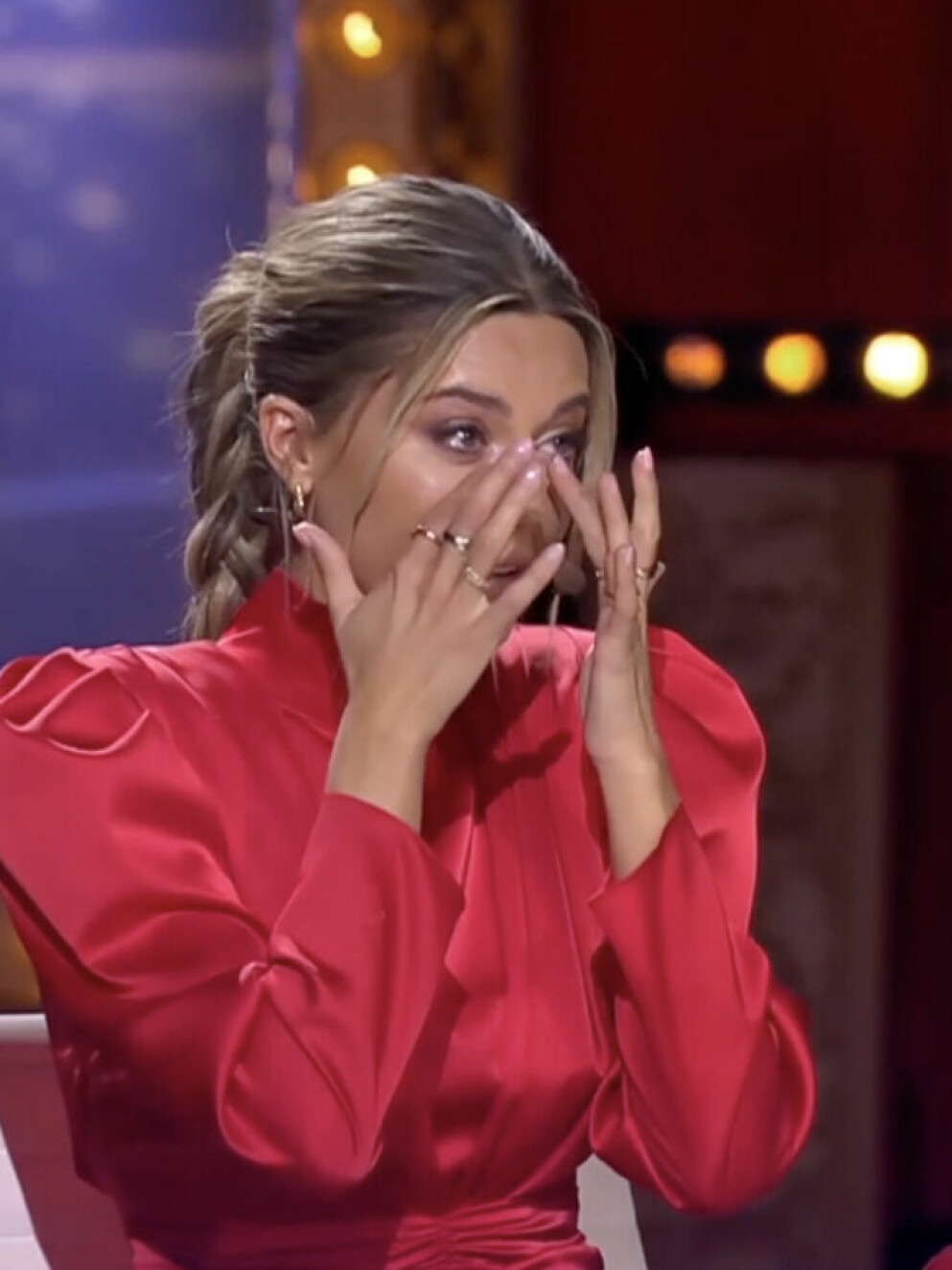 Bianca Ingrosso. Bianca Ingrosso är rörd till tårar i Talang