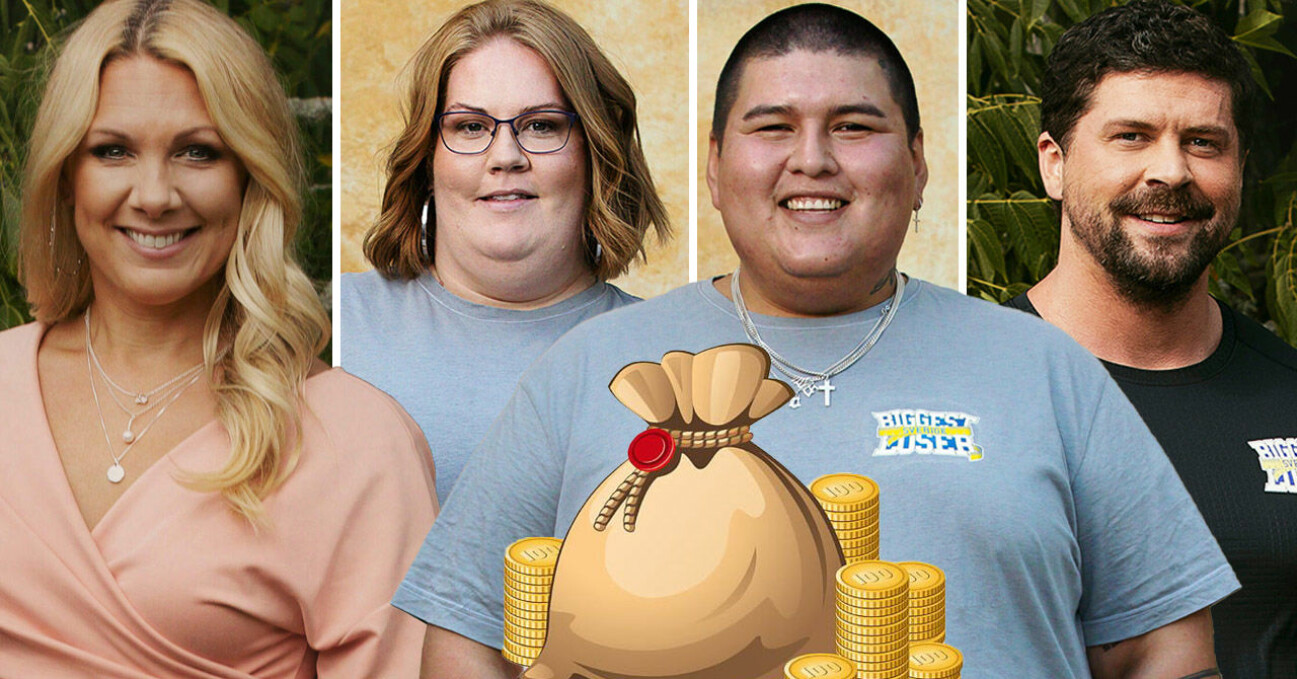 Anna Brolin, Amanda Krimi, Sebastian Fuentes och Mikael Hollsten i Biggest loser 2020.