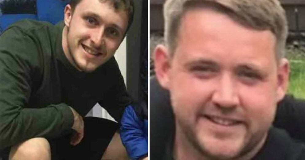 <span class="italic" data-lab-italic_desktop="italic">Scott Simpson som körde bilden och James McEvoy. Båda dog i olyckan. Foto: GoFundMe</span>