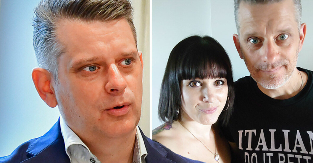 Marcus Birro och frun Michaela.