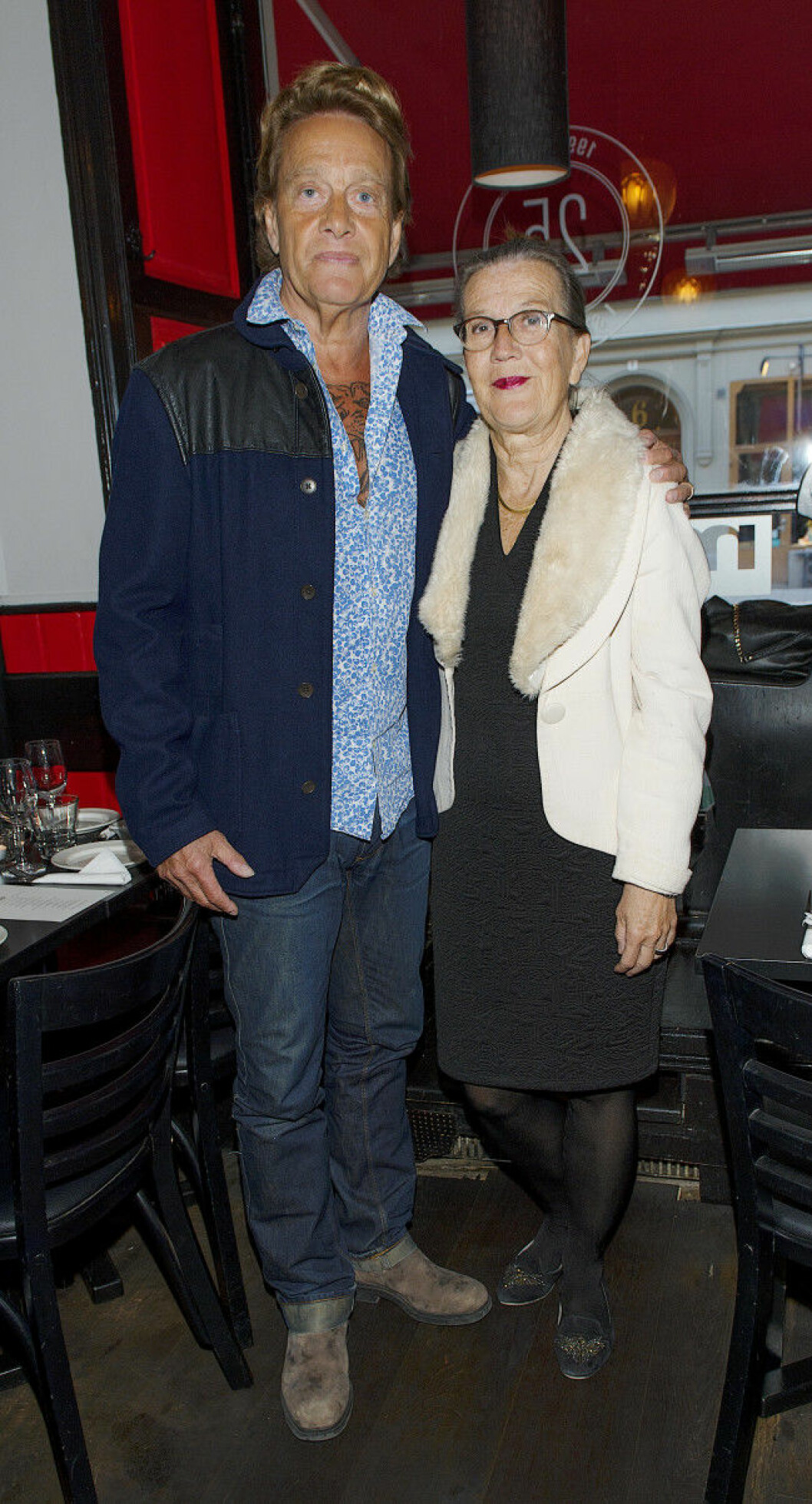 Björn Ranelid och Margareta Nilsson Mamas and Tapas 25-års middag, Stockholm 16-04-18 Foto ©Eero Hannukainen EEROBILD AB IBL *** Local Caption *** 04966005
