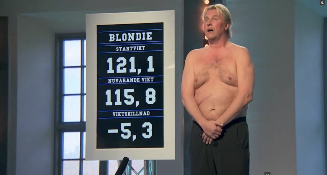 Jan “Blondie” Hammarlöf tror inte sina ögon när han får se sin siffra. Jan "Blondie" Hammarlöf tror inte sina ögon när han får se sin siffra.