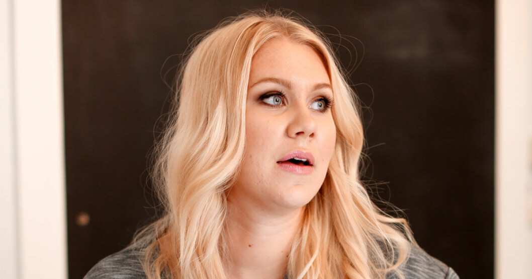Blondinbella är äcklad och upprörd. Foto: TT Blondinbella är äcklad och upprörd. Foto: TT