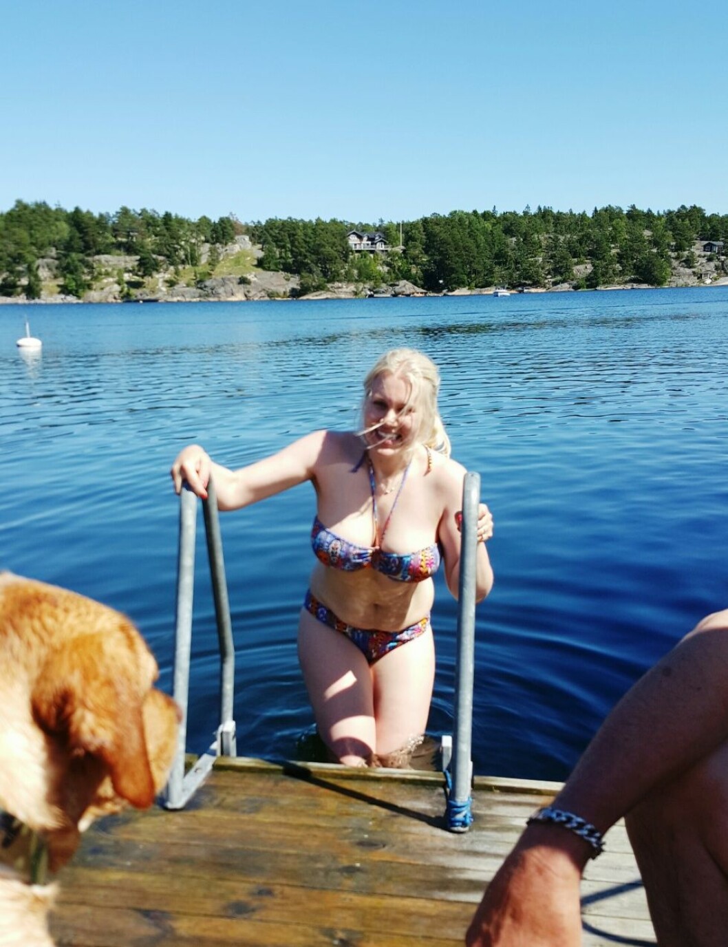 Blondinbella är trött på alla kroppsideal och tycker sunt nog att hon är vacker som hon är. Foto: Blondinbellas blogg Blondinbella är trött på alla kroppsideal och tycker sunt nog att hon är vacker som hon är. Foto: Blondinbellas blogg