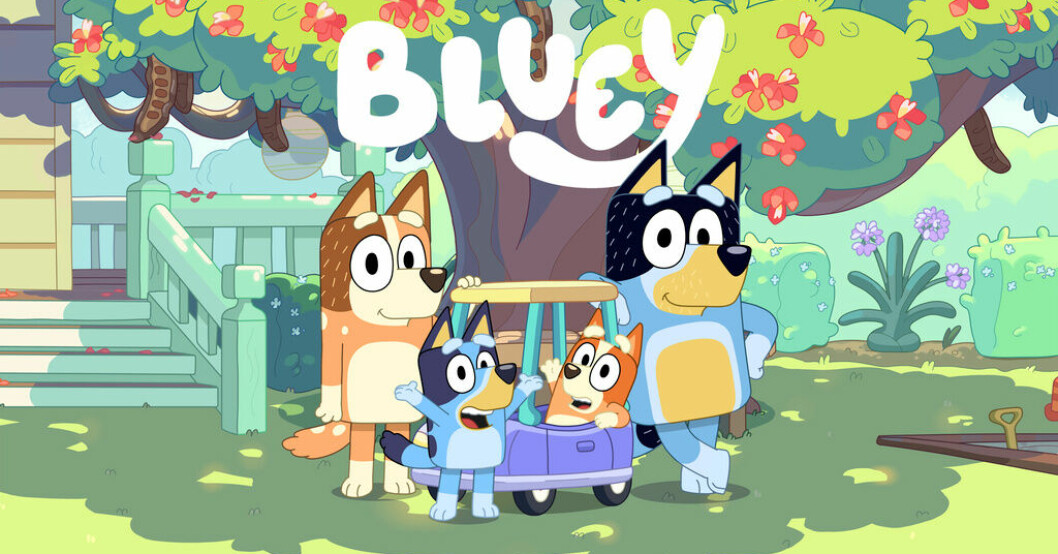 Bluey med familj i den populära australiska tv-serien. Pressbild. Efter tittarstorm – "Bluey"-avsnitt görs om