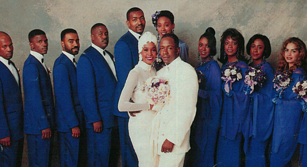 Whitney Houstons och Bobby Browns bröllop. <em><strong>FOTO: IBL</strong></em> Whitney Houston och Bobby Brown