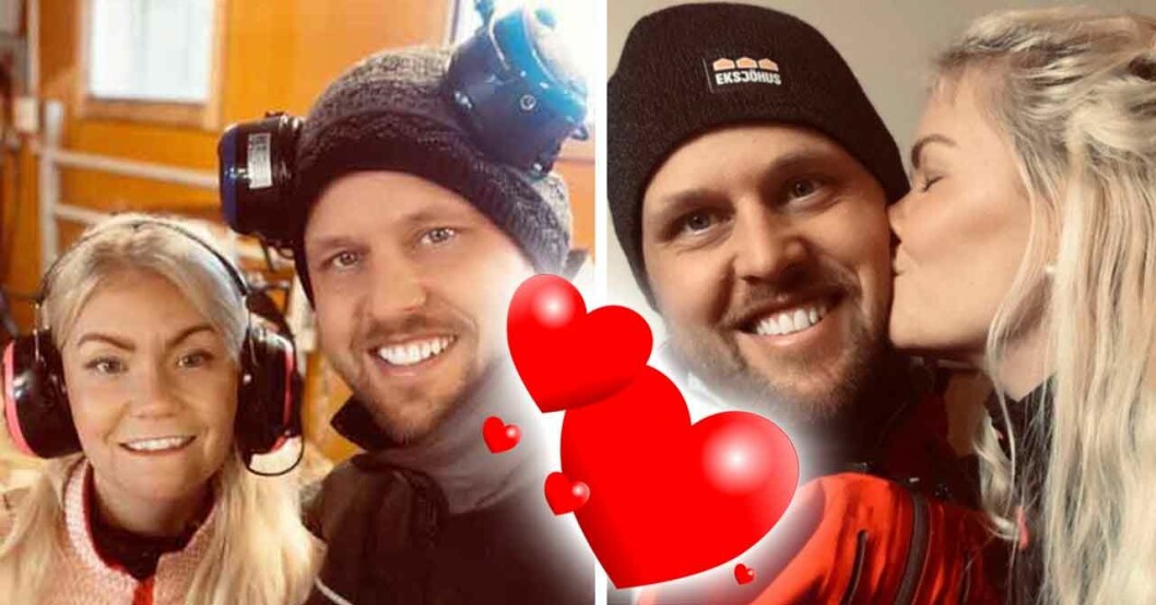 Jimmy och Emelie är fortfarande ett par. Jimmy Olofsson och Emelie Åström.