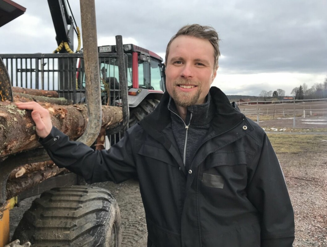 FOTO: TV4 Pontus Mikaelsson, 35 år, skogs- och spannmålsbonde, Dalvik.
