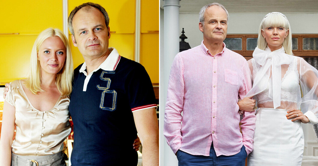 Josephine med Johan Rheborg i Solsidan 2010 och 2019. Josephine Bornebusch med Johan Rheborg i Solsidan 2010 och 2019.