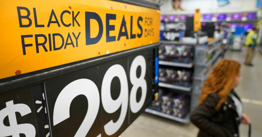Bra tryck hos Walmart. Arkivbild. Walmart slog förväntningarna