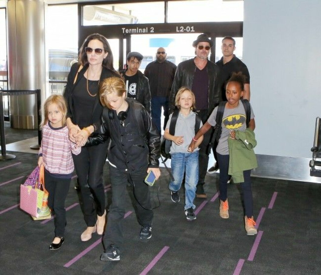 Brad Pitt vill inte att barnen ska behöva se hur Angelina Jolie missköter sin hälsa. Foto: All Over Foto: All Over