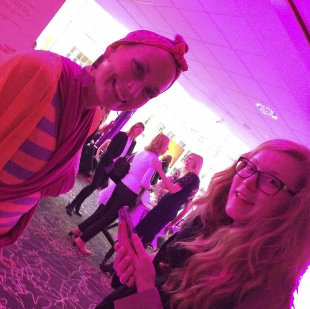 Sanna Bråding har sådan energi! Bokmässan 2014 Sanna Bråding och Lina Tidén Sundin