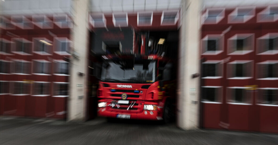 En gripen efter brand i flerfamiljshus i Ronneby