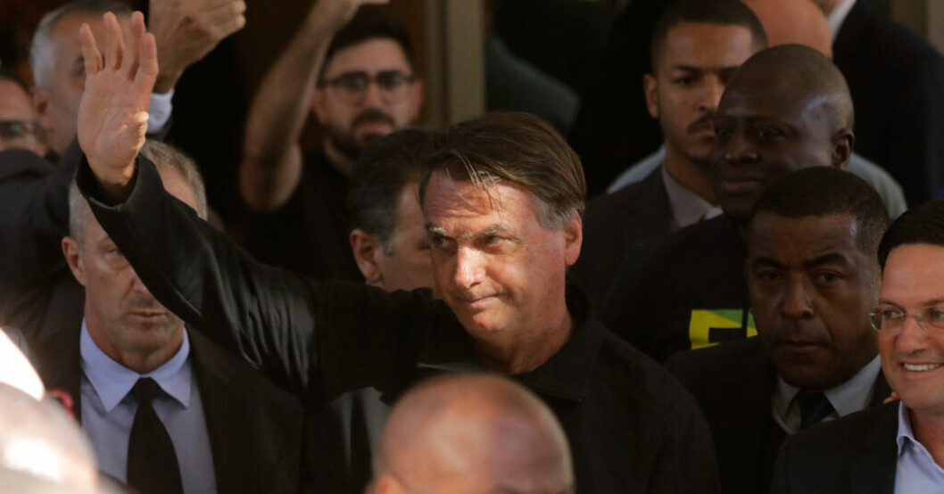 Brasiliens tidigare president Jair Bolsonaro. Bild från slutet av mars. HD: Bolsonaro måste prata med polisen
