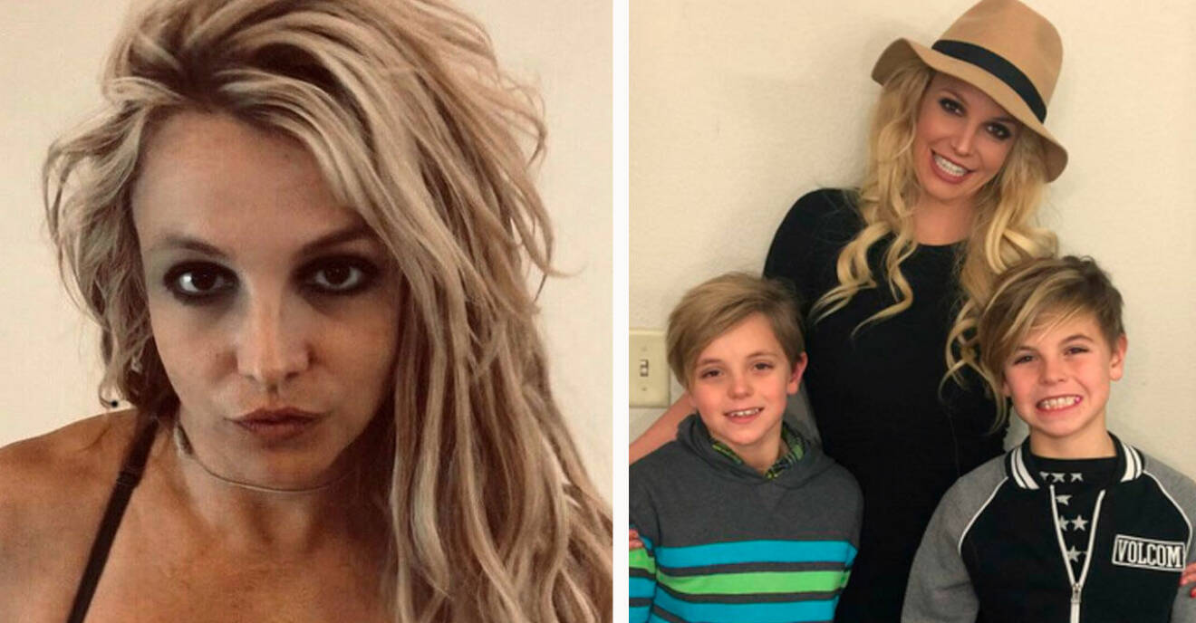 Britney Spears och sönerna Jayden och Sean
