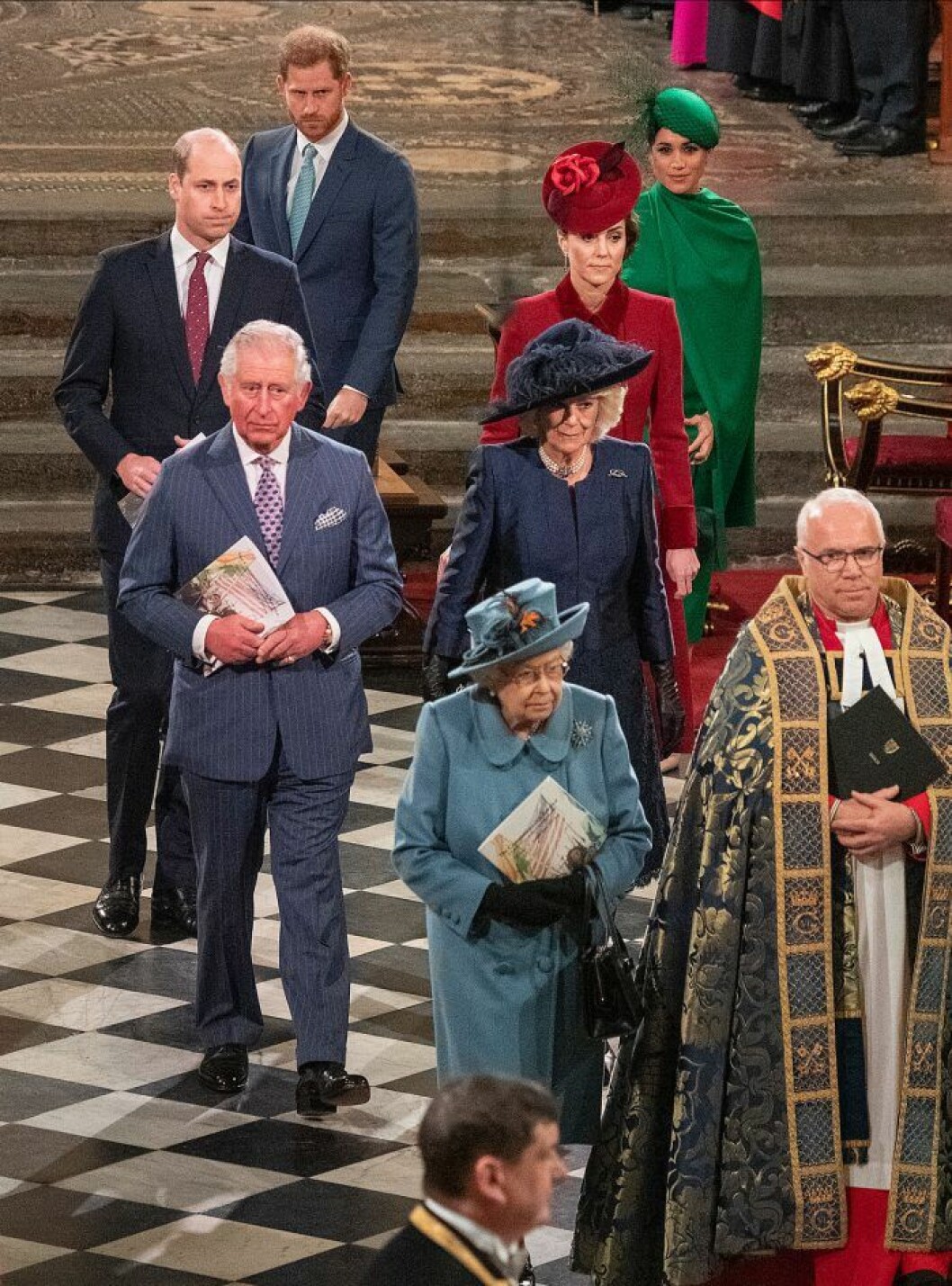 Brittiska kungafamiljen samlad. Nu dröjer det innan vi får se dem alla tillsammans igen. Den brittiska kungafamiljen.