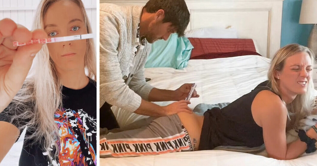 Brittney, 31, vill bli gravid – pojkvännen Sampson hjälper henne... att injicera sperma.