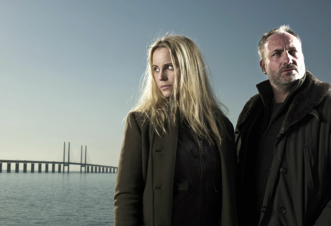 Sofia Helin som Saga Norén och Kim Bodnia som Martin Rohde. Ska de komma överens? Foto: All Over Sofia Helin som Saga Norén och Kim Bodnia som Martin Rohde. Ska de komma överens. foto: All Over