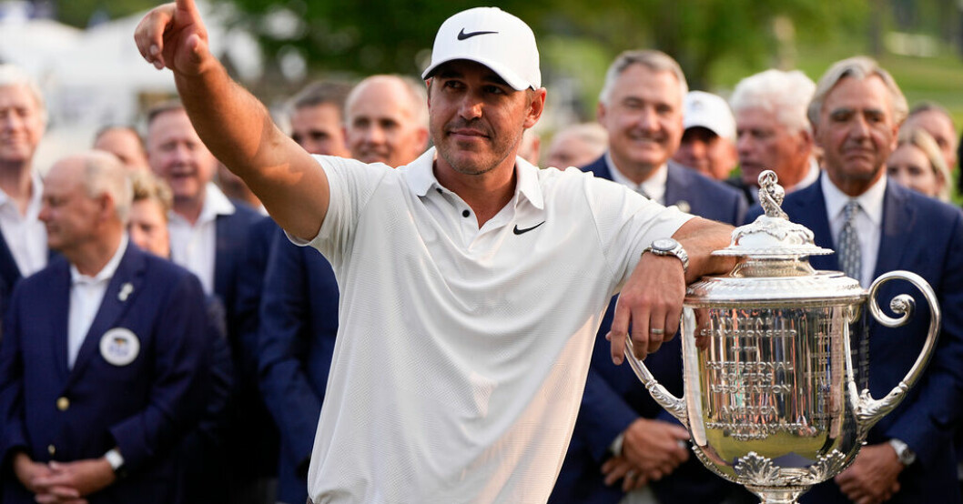 Brooks Koepka firar vinsten. LIV-stjärnan vann efter tuffa år: "Känns jävligt bra"