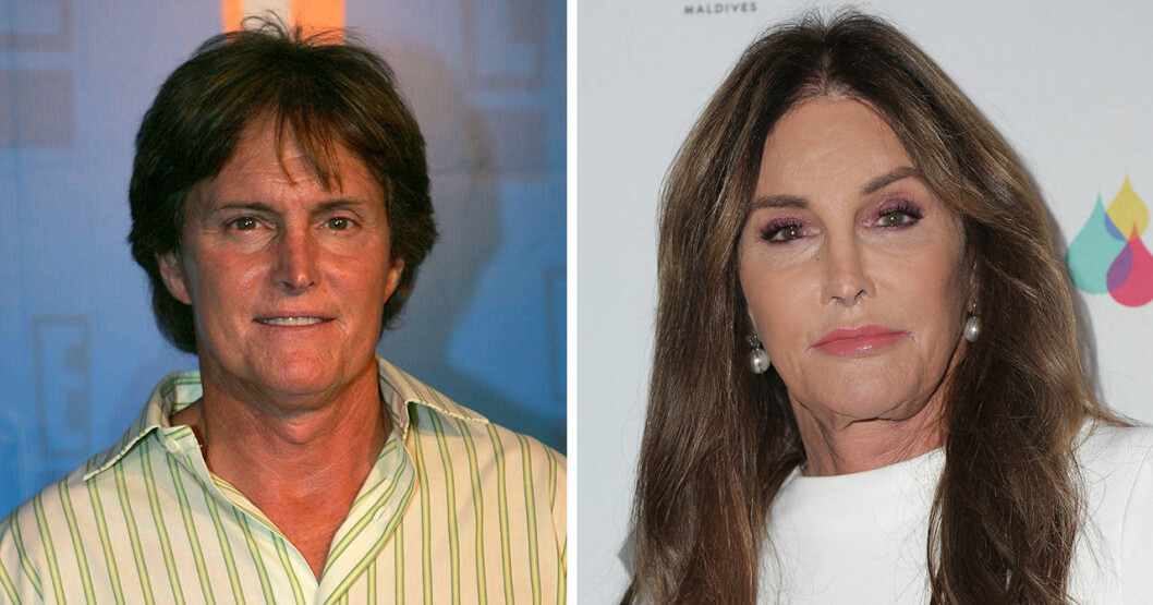 Till vänster: Bruce Jenner 2005. Till höger: Caitlyn Jenner 2019 efter könskorrigeringen och namnbytet. Caitlyn Jenner var tidigare känd som mannen Bruce Jenner.