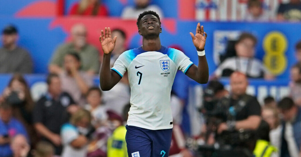 Bukayo Saka hade kul mot Nordmakedonien. Saka hattrickhjälte i Englands jättekross