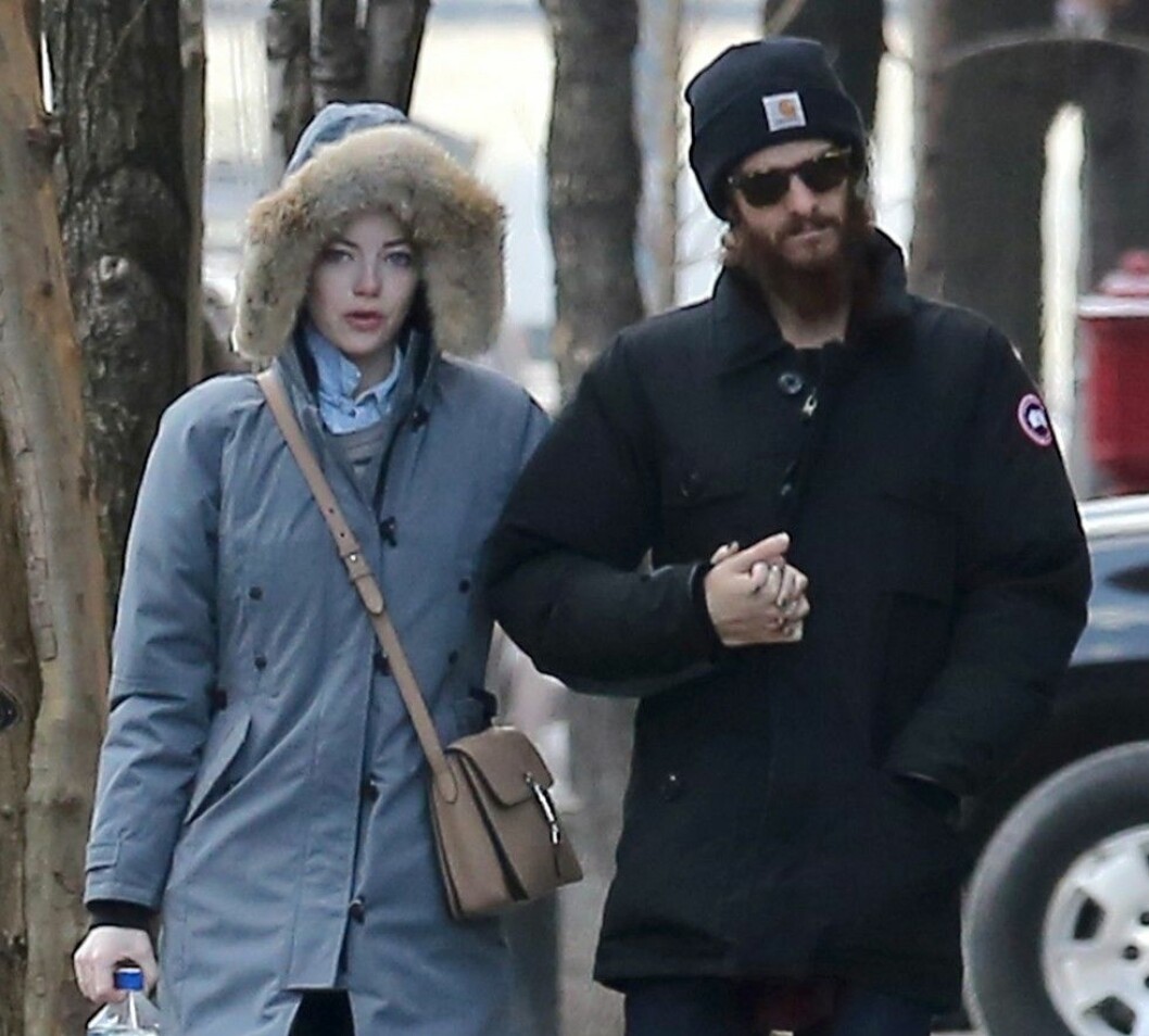 Emma Stone och Andrew Garfield har inte setts tillsammans sedan den sjunde januari. Foto: Bulls