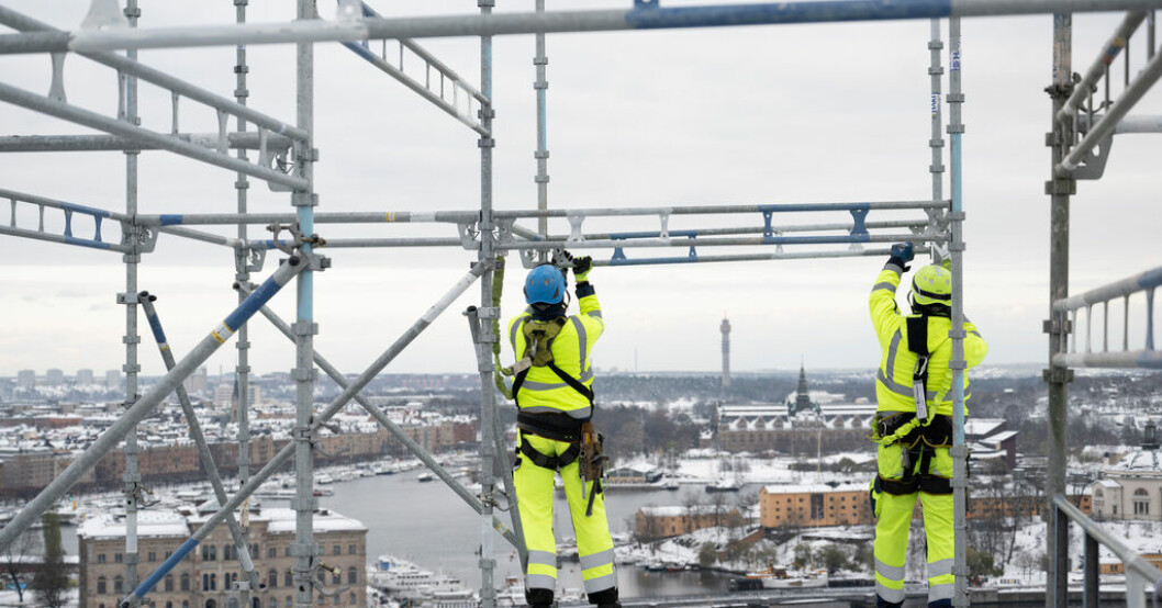 Byggavtal klart i natt. Arkivbild Avtal klart för byggbranschen