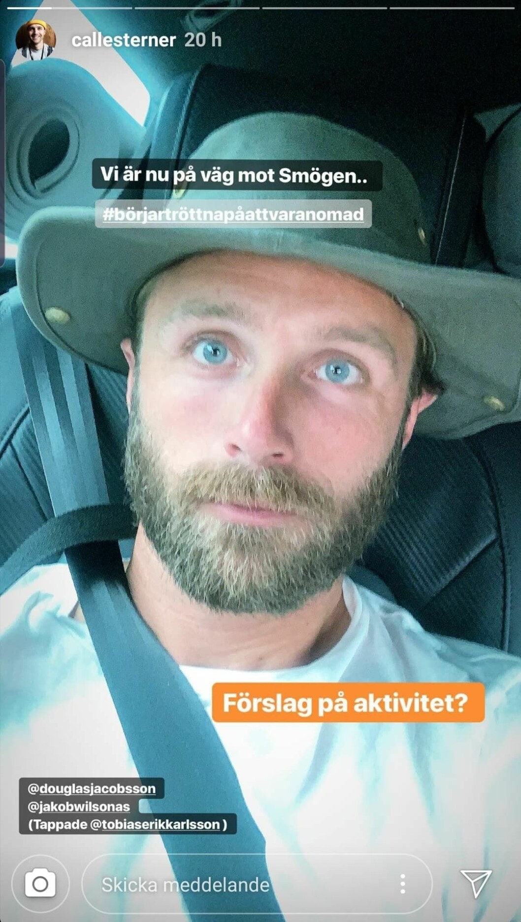 Calle Sterner nya look med helskägg. Calle Sterner nya utseendeförändring efter Let's Dance.
