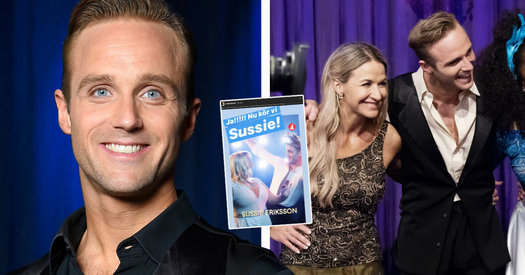 Calle Sterners lycka med Sussie Eriksson i Let's dance 2020