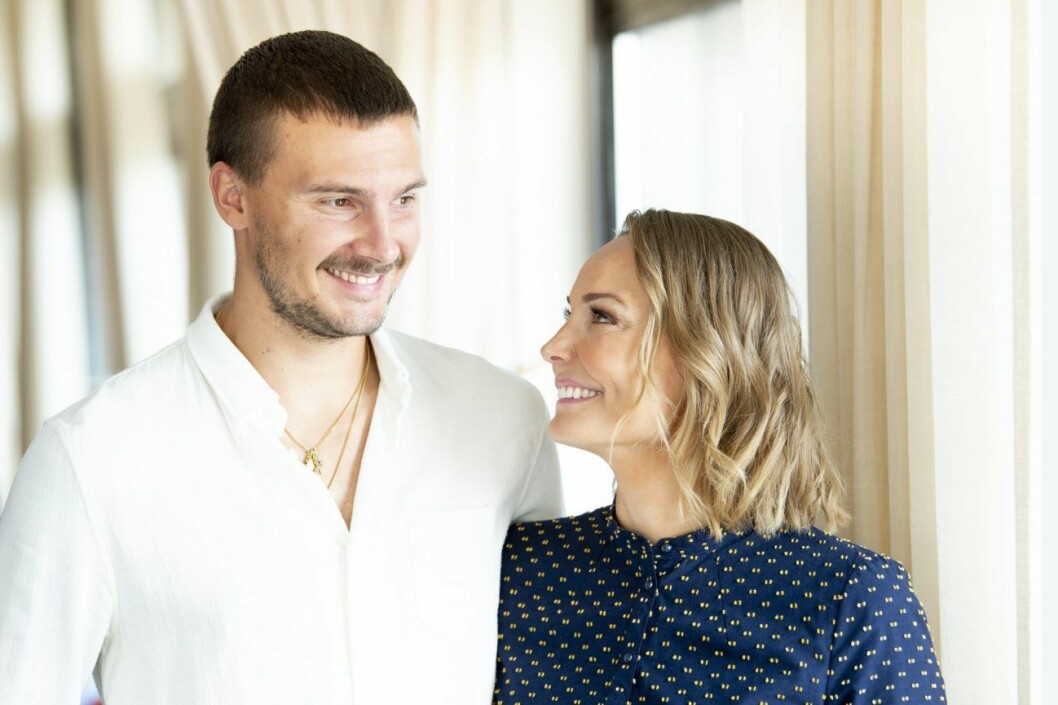 Carina Berg med maken Erik Berg. Carina Berg och maken Erik Berg