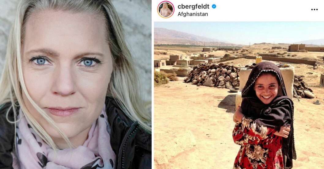 Situationen i Afghanistan är kritisk för barn och särskilt flickor. Nu vädjar SVT-programledaren Carina Bergfeldt till sina följare.