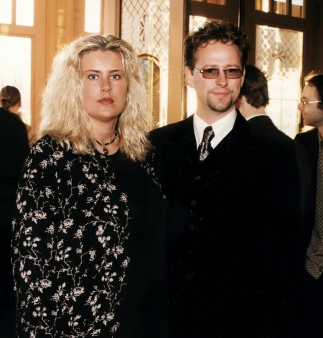 Carina och Uno Svenningsson år 1995. FOTO: Jonas Hessman/TT Carina och Uno på tillställning