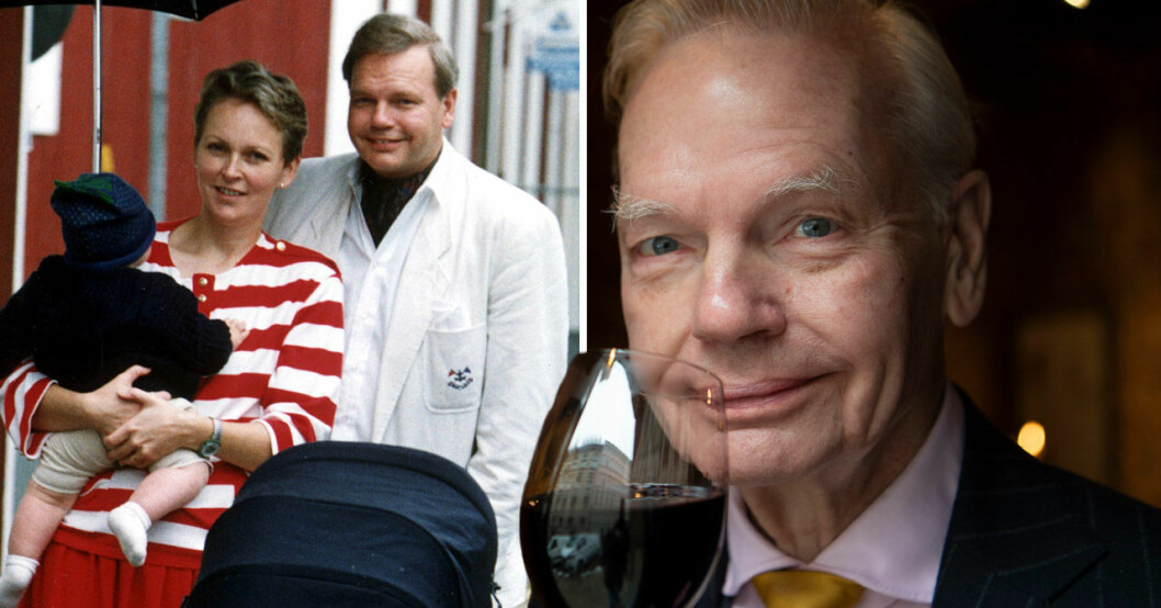 Carl Jan Granqvist med ex-frun och sonen.