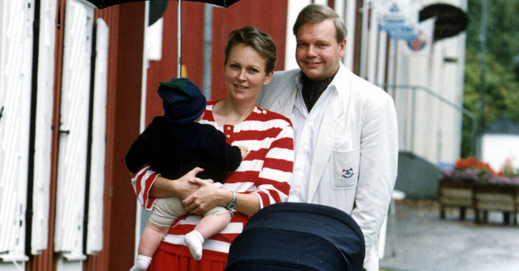 Carl Jan med ex-frun Catarina och sonen 1992. Carl Jan Granqvist med ex-frun Catarina och sonen 1992.