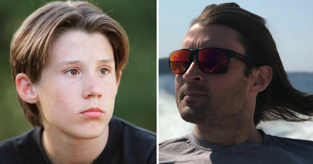 Carl-Robert 1999 och 2019. <strong>Foto: TT & Privat.</strong> Carl-Robert Holmer-Kårell spelade Adam i Eva & Adam 1999-2001.