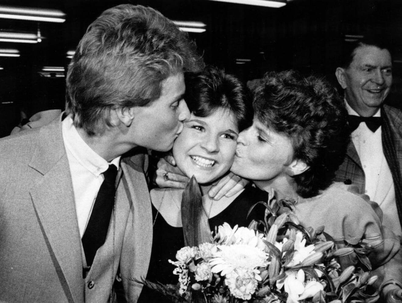 Eurovision Song Contest 1983. Carola H‰ggkvist med familjen