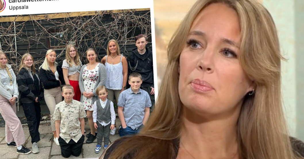 Carolas barn på Instagram och Carola Wetterholm i Malou efter tio