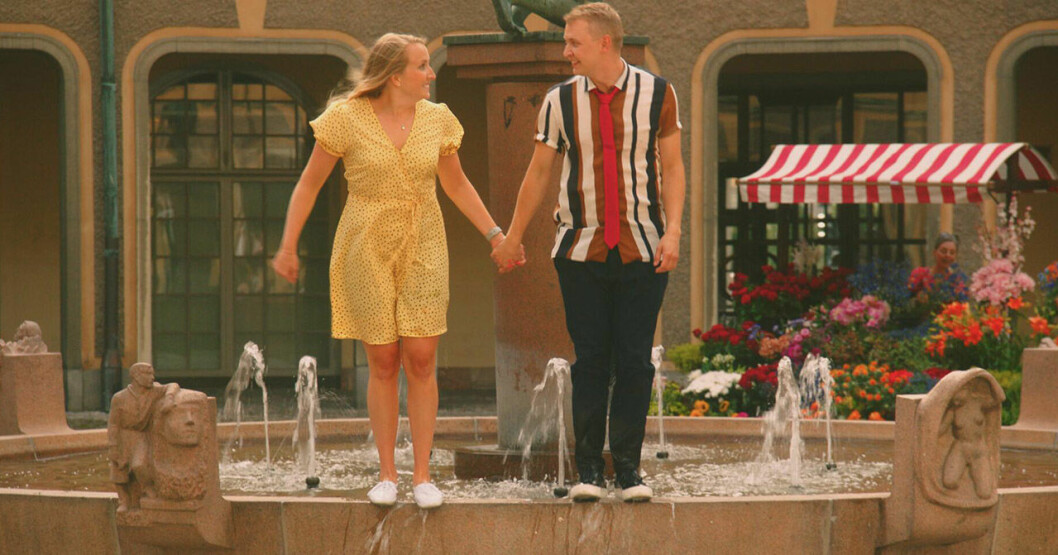 Carolina och Jesper i Flirty dancing. <strong>Foto: TV4.</strong> Carolina och Jesper i Flirty dancing 2020.