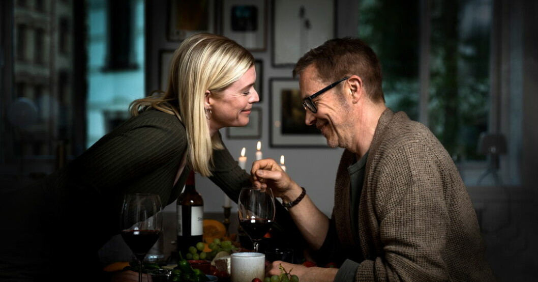 Caroline Söderström och Johan Gry i "Du är min nu". Pressbild. Regissören: Blev expert på toxiska relationer