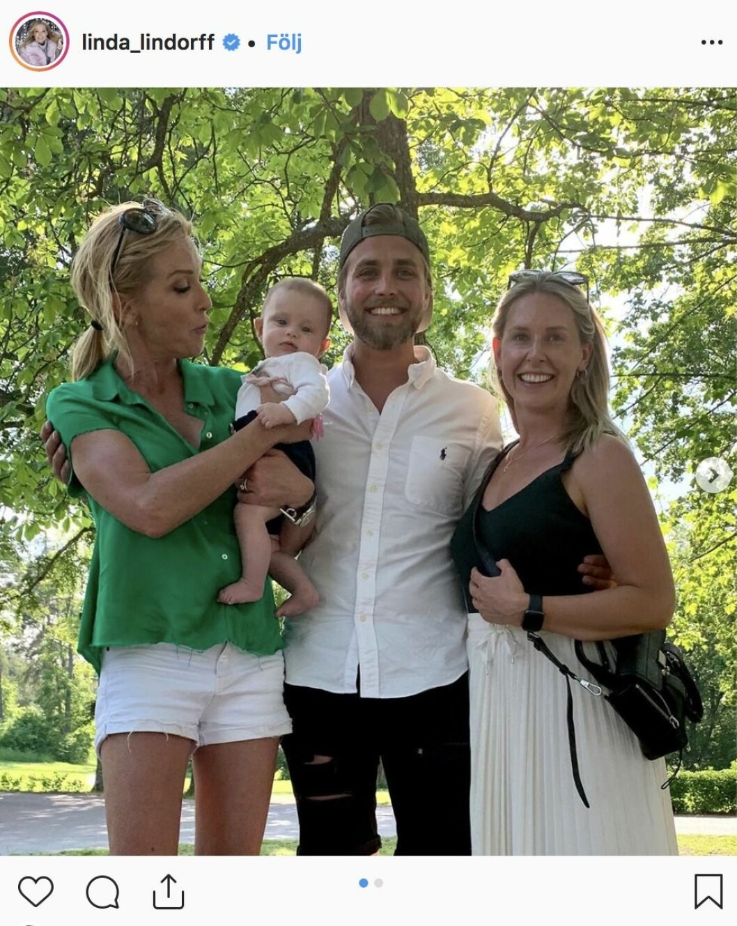 Bondeparet besökte Linda Lindorff med dottern Wilda.