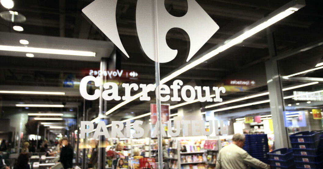 Carrefour är en av de stora livsmedelskedjorna som kommer att inflationsfrysa vissa produkter, enligt Euractiv. Arkivbild. Frankrike inflationsfryser matpriser
