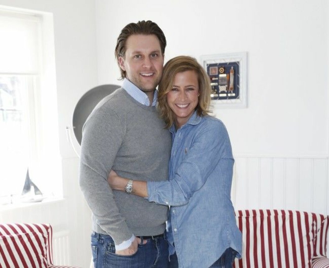 Maken Anders König var ett bra stöd under tävlingen. Catarina König Sveriges Mästerkock 2016