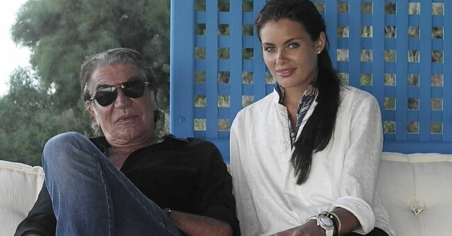 Sandra Nilsson tillsammans med sin 45 år äldre kärlek Roberto Cavalli. Roberto Cavalli och Sandra Nilsson.