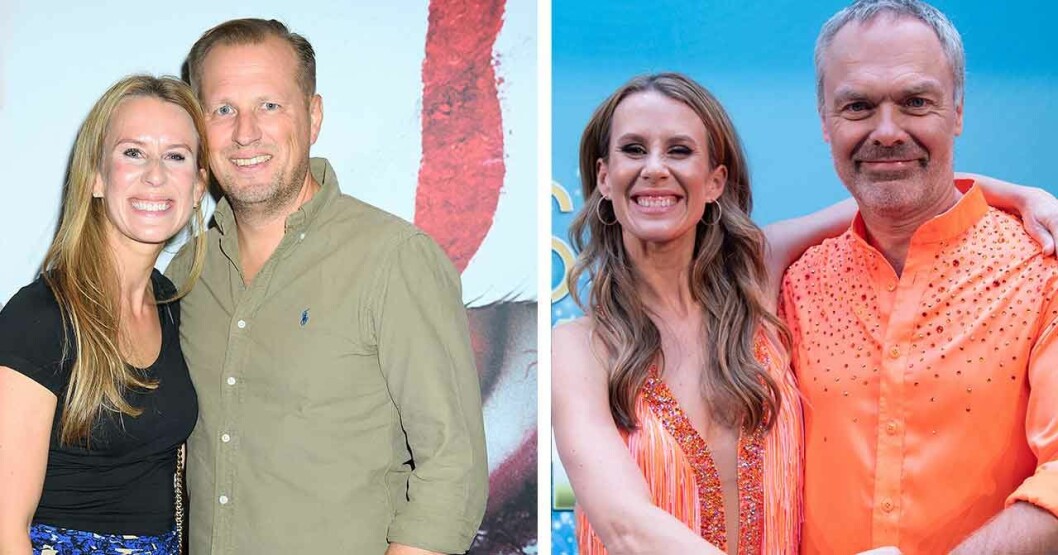 Cecilia Ehrling Danermark med maken Fredrik samt med Jan Björklund som hon dansar med i årets Let’s dance. Cecilia Ehrling Danermark med maken Fredrik samt med Jan Björklund som hon dansar med i Let's dance 2020